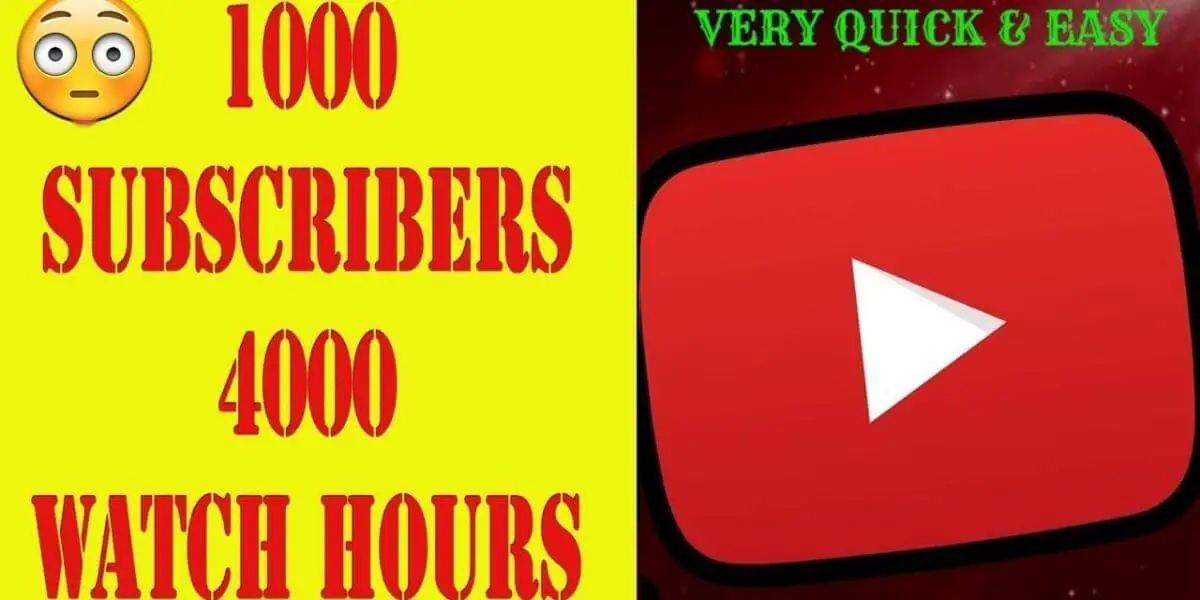 1000 subscribers and 4000 best sale watch hours