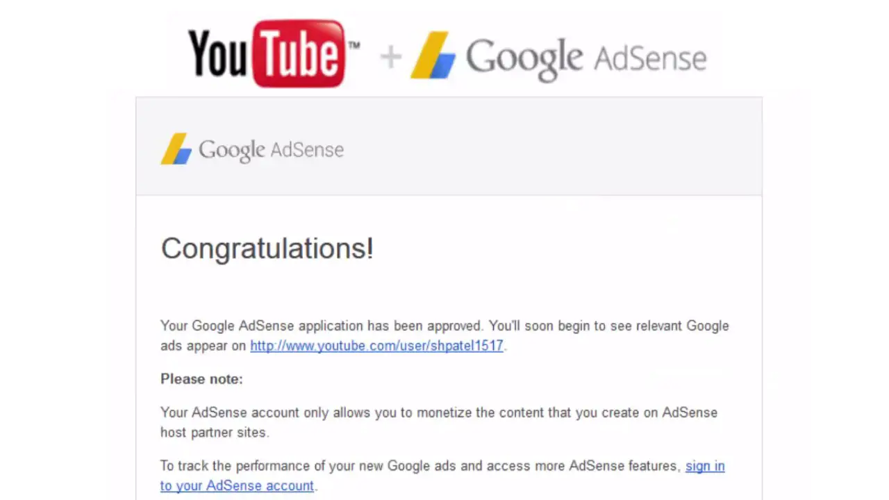 YouTube Google Adsense